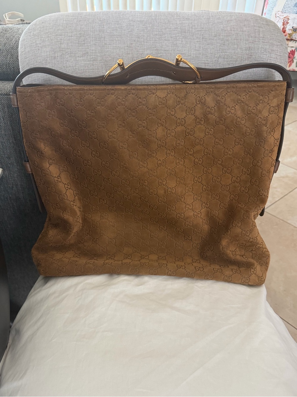 Gucci Beatrix suede maxi GHW 2025 new! - Picture 11 of 16